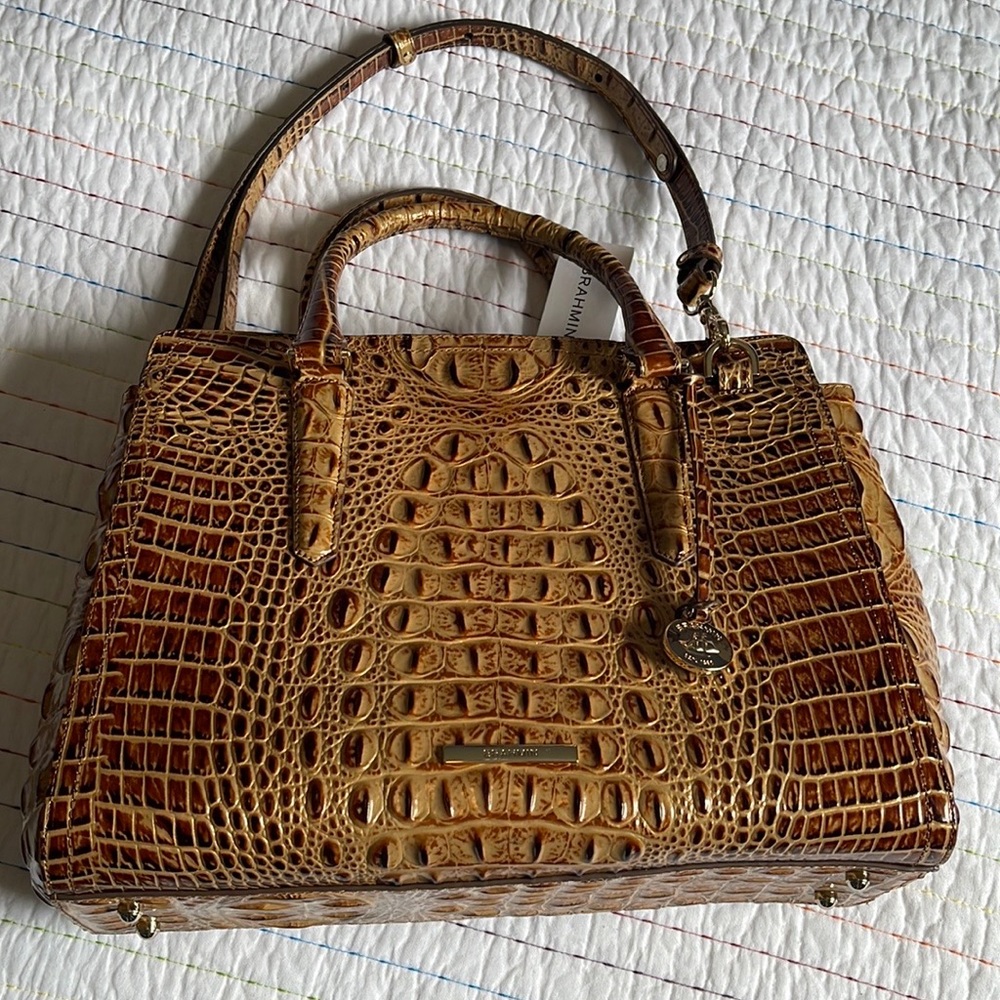 Brahmin Small Finley Toasted Melbourne Handbag